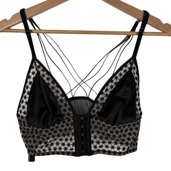 Victoria's Secret Sexy Black starburst Front Corset Bralette Size: M - Picture 2 of 12